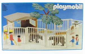 Playmobil Vintage 3435 – Parc Zoologique Avec Animaux Savane Et Personnages – City Life 1981