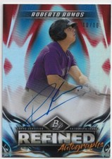 Bowman Platinum Roberto Ramos Refined Red 10/10 RARE!! surface issues