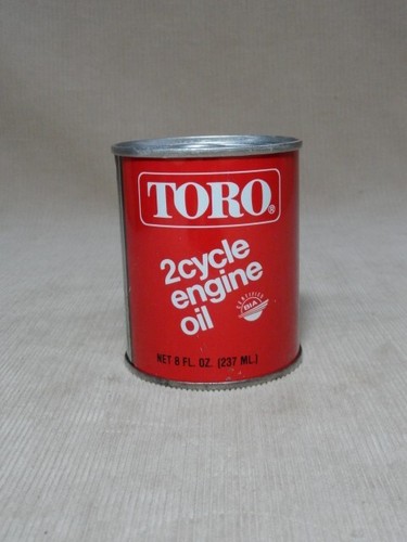 Vintage TORO 2 Cycle 8 oz Oil Can Full & Unopened Pull Tab Top