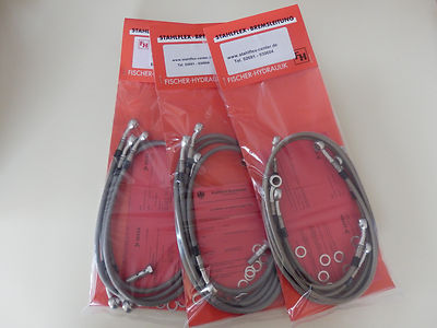 ZX 9 R ZX900B ab 1993- STAHLFLEX vone & hinten & Kupplung ABE ZX9 ZX9-R ZX-9