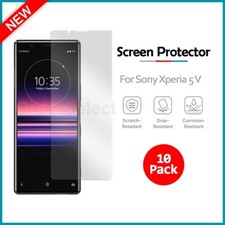 10-Pack LCD Ultra Clear HD Screen Protector for Android Phone Sony Xperia 5 V
