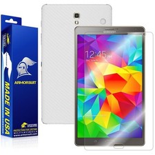 ArmorSuit Samsung Galaxy Tab S 8.4 LTE Screen Protector  White Carbon Skin USA