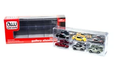 6 CAR INTERLOCKING ACRYLIC DISPLAY SHOW CASE FOR 1/64 MODELS AUTO WORLD AWDC003