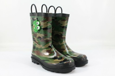 boys camo rain boots