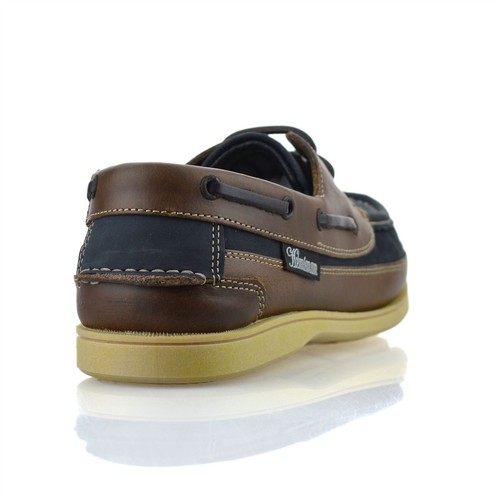 Mens Leather Boat Deck Lace Up Walking Casual Driving Moccasin Loafer Shoes Size - Picture 10 of 32