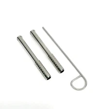 SOLID Brass one hitter  Nickel Plated set of 2 With a Poker. quality since 1997 