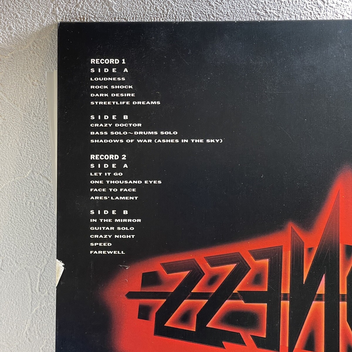 Loudness – 8186 Live/2LP 1986 P-6246~7 Japan Limited Edition VG+/