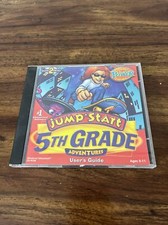 Jump Start 5th Grade Adventure Deluxe PC CD-Rom 2 discs, 1997 Knowledge Untested