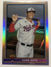 2021 Bowman Juan Soto Baseball Card #91B-JS Washington Nationals High-Grade NM