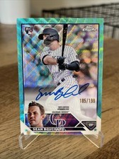 2023 Topps Chrome Sean Bouchard Rookie AUTO AQUA WAVE REFRACTOR SP #/199 ROCKIES