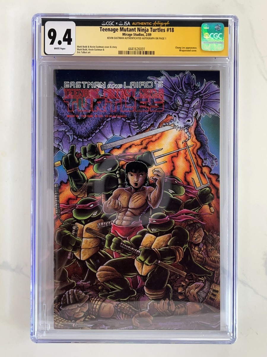 Teenage Mutant Ninja Turtles #18 (GCG 9.4, Signed by Kevin Eastman