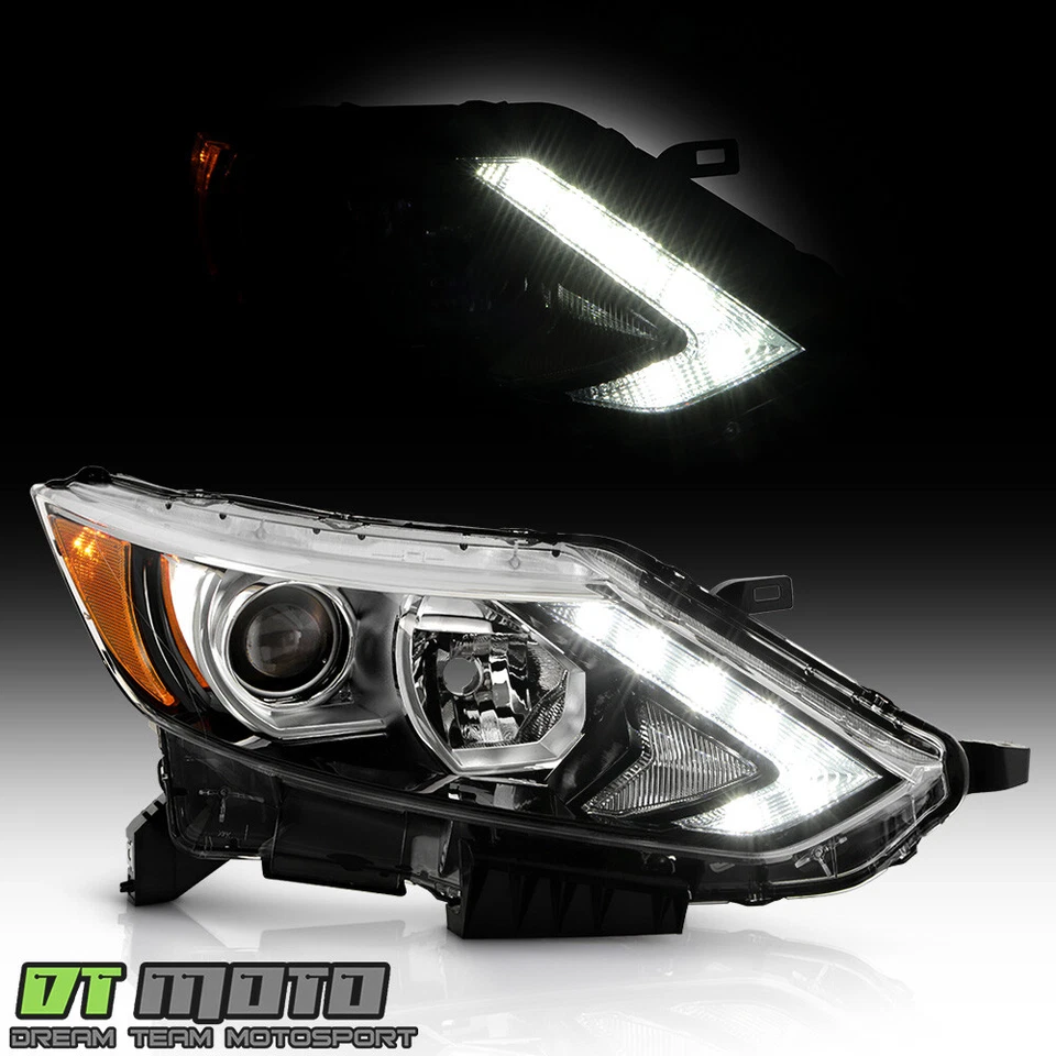 For 2017-2019 Nissan Rogue Sport Halogen LED DRL Projector Headlight - Passenger - Image 2 of 4