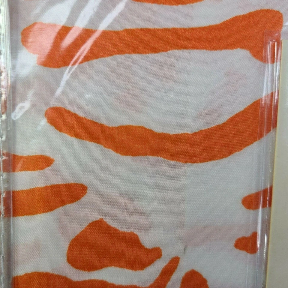 Juego de sábanas dobles Rooms That Rule naranja y falda de cama algodón Laurens estampado cebra nuevo Foto 4 de 4