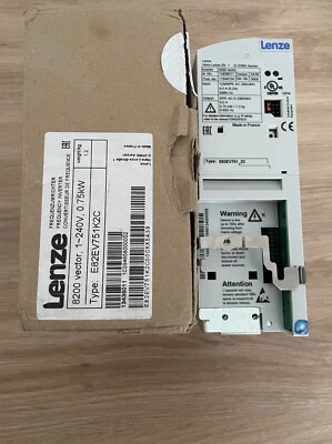 Lenze e82ev751k2c Inverter 8200 vector  + standar-i/o pt e82zafsc100