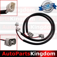 2x 24" Fog Light Extension Cable Wire Harness with Cover for 10-18 Jeep Wrangler