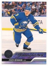 Zach Benson 23-24 Upper Deck 2 Young Guns Rookie Card SP