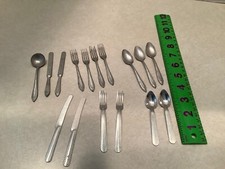 Vintage child toy play kitchen flatware sets, Germany/USA