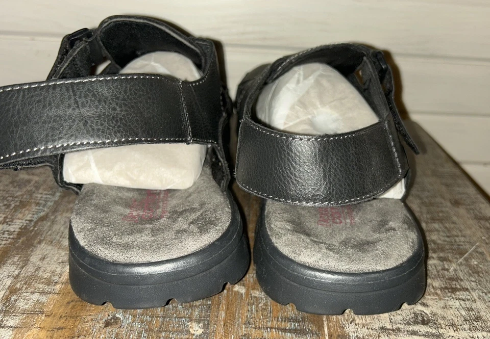 Sandalias DEXTER Talla 14 Negras TUCSON Confort Pescador Espuma con Memoria Ajustables Usadas en Excelente Condición Foto 4 de 4