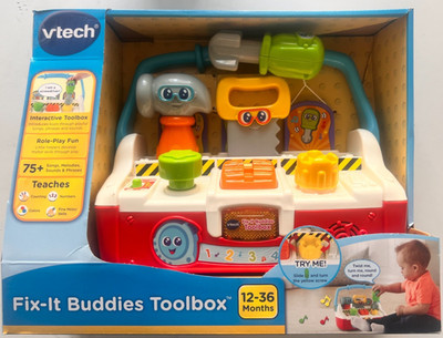 New VTech Educational Toys Baby Toddler Fix-It Buddies Interactive Toolbox  #239