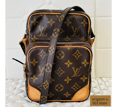 Louis Vuitton Amazon M45236 Monogram Shoulder Bag Brown Crossbody Vintage
