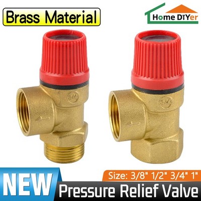 Boiler Safety Pressure Relief Valve 3/8'' 1/2'' 3/4'' 1'', 1 bar to 10 bar Optional