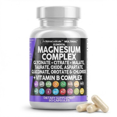 Clean Nutraceuticals Magnesium Complex with 90 Count (Pack of 1) 