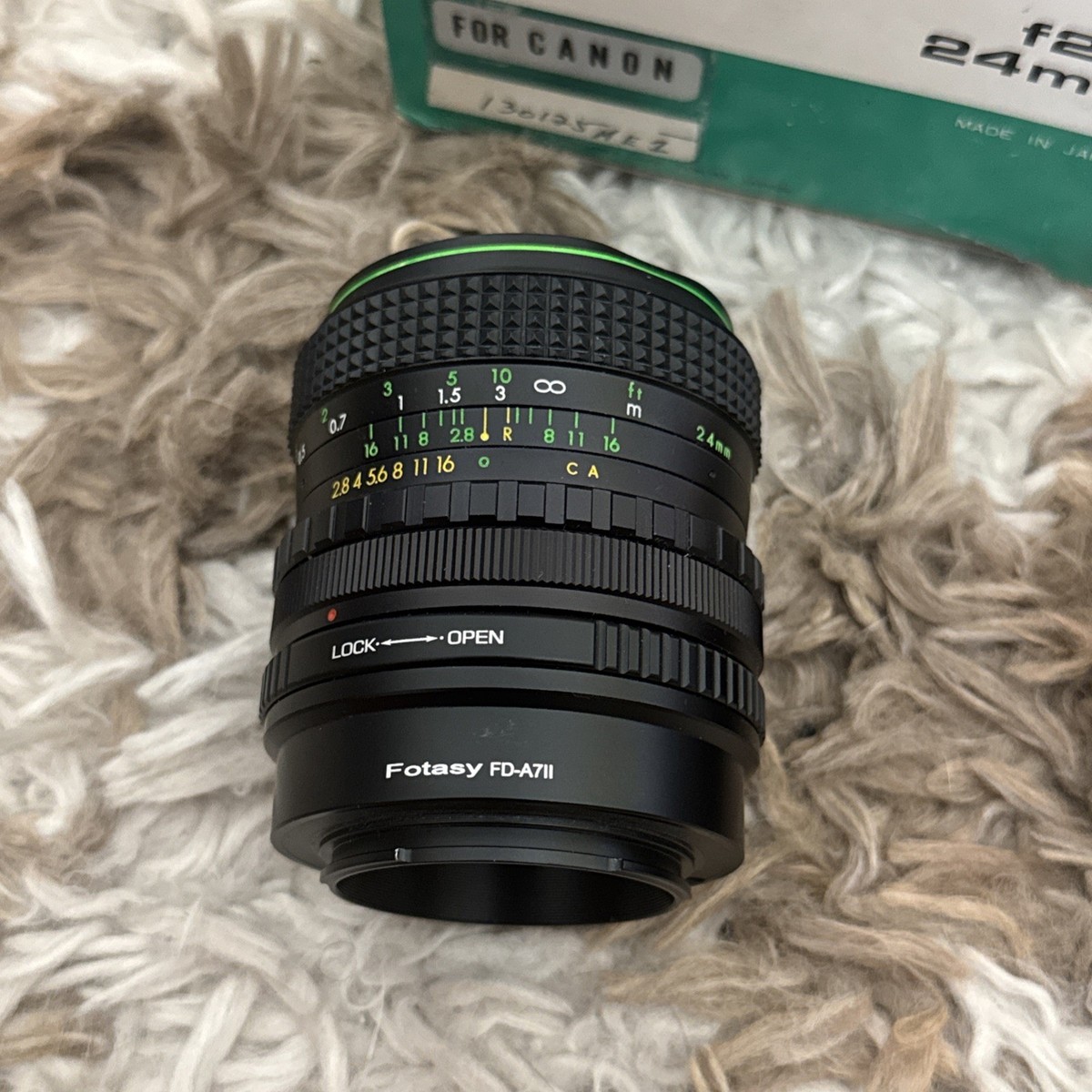 Hanimex MC Automatic 24mm F2.8 Lens - Canon FD Mount - Rare w/ Box