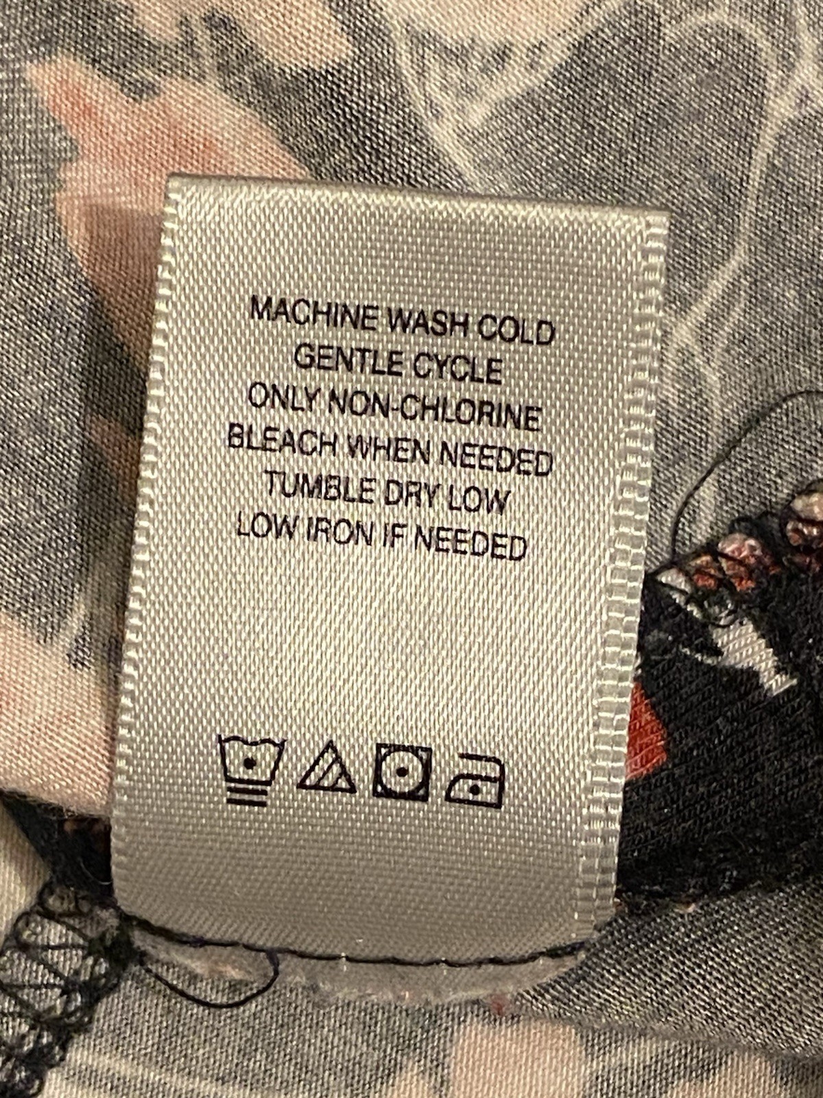 John Mark Mixed Pattern Blouse Size L Lightweight… - image 8