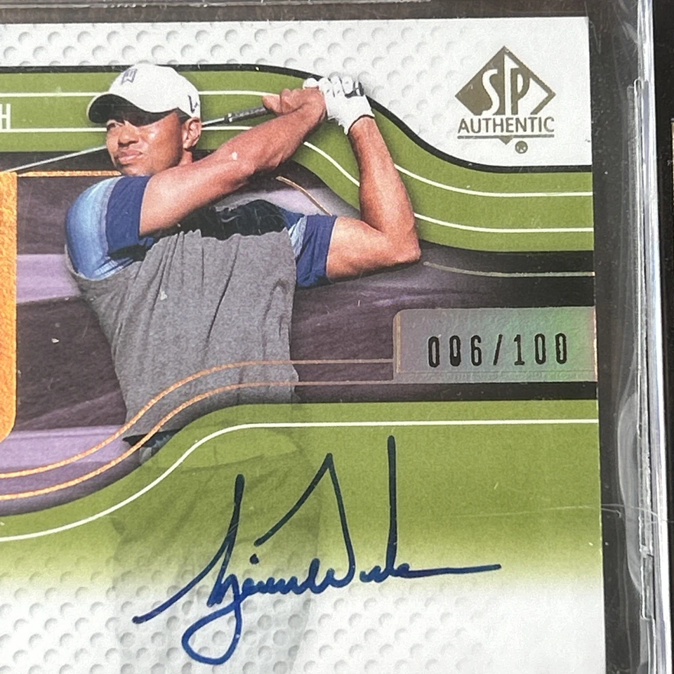 2012 Tiger Woods SP Authentic Autograph Red Patch 6/100 BGS 9.5 Card/10 Auto - Image 4 of 4