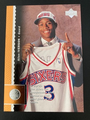 1996-97 Upper Deck Rookie RC 91 Allen Iverson (lesen)