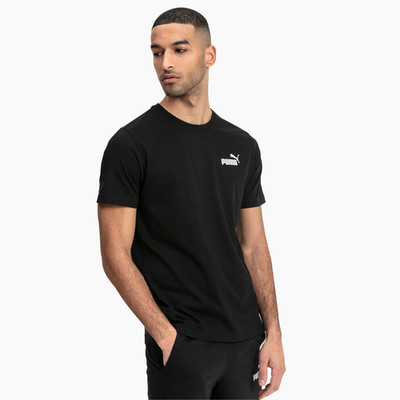 PUMA Men's Black Essential Small Logo T-Shirt Casual Tee - NWT