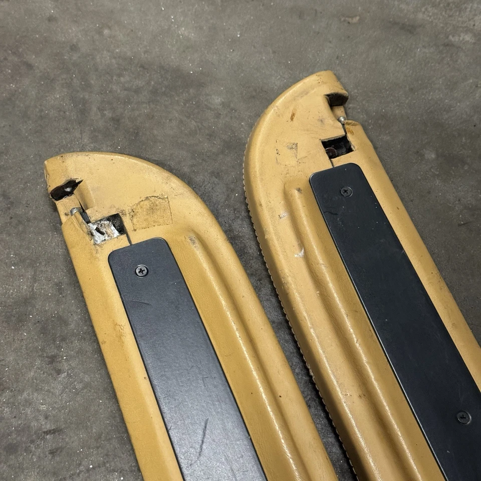 Par de tapas de cuero tostado para puerta Porsche 911 912E 1974+ Foto 4 de 4