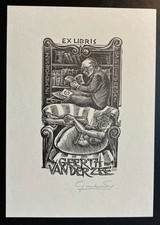 Exlibris Erotik von Gerard Gaudaen In memoriam Jan Rhebergen f�r Geerth van der