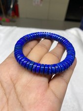 9/3.5mm Natural Blue Lapis Lazuli Gemstone Stretch Beads Bracelet