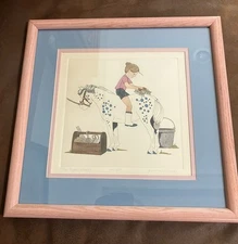 YOU GET TWO Hand Colored Etching Limited Edition Numbered Prints By Yvonne Davis