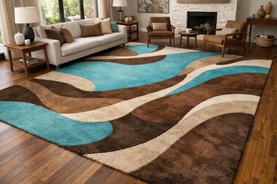 Hand-Tufted ABM Rugs Collection Multicolor carpet | 100% Wool Capitola Design