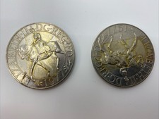 Two 1977 Queen Elizabeth II Silver Jubilee Commemorative Coin DG.REG FD    B14