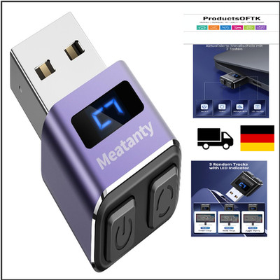 metall usb maus jiggler mini nicht erkennbar led display 3 spuren modus wechsel