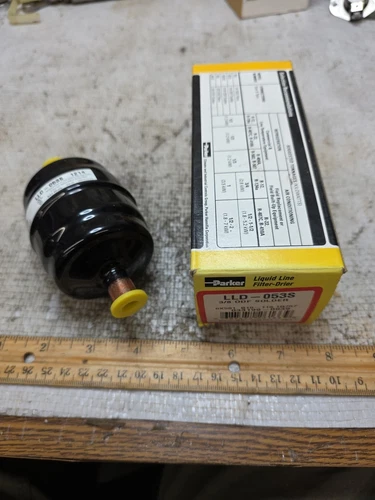 Parker 3/8" Inch ODF 5 Cu In Solder LLD 053S Liquid Line Filter-Drier NIB