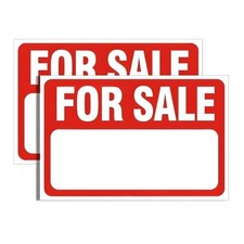 Zpana 2PCS for Sale Sign Car Sticker, 8 x 12 Reflective Self-Adhesive Sale