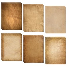 48 Old Paper, loose leaf Paper, Stationery Writing Paper, Retro Antique lette...