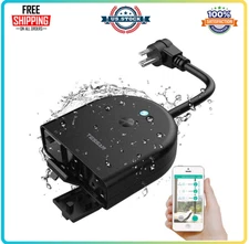 TESSAN Outdoor Smart Plug WiFi 3 Sockets Waterproof with Remote & Timer