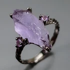 Jewellery  6 ct+ Natural Amethyst Ring 925 Sterling Silver Size 6.5 /R472667