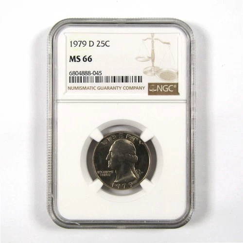 1979 D Washington Quarter MS 66 NGC Clad 25c Uncirculated SKU:I9500