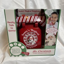 Santa s Magical Telephone Mr Christmas Interactive Holiday Personalized Toy. New