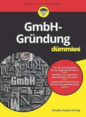 GmbH-Gründung für Dummies Buch Wiley-VCH
