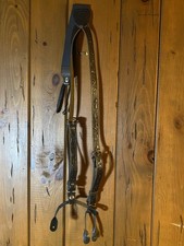 Vintage Classic Old West Styles El Paso TX Leather Suspenders Floral Embossed