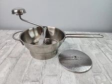 Cuisipro 8" Stainless Steel Food Mill With 2 Disc Blades Good Condition