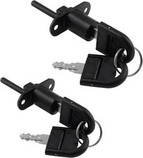 Zinc Alloy Drawer Lock, 16Mm Desk Office Cabinet Safety Lock 2 Pcs  Black 