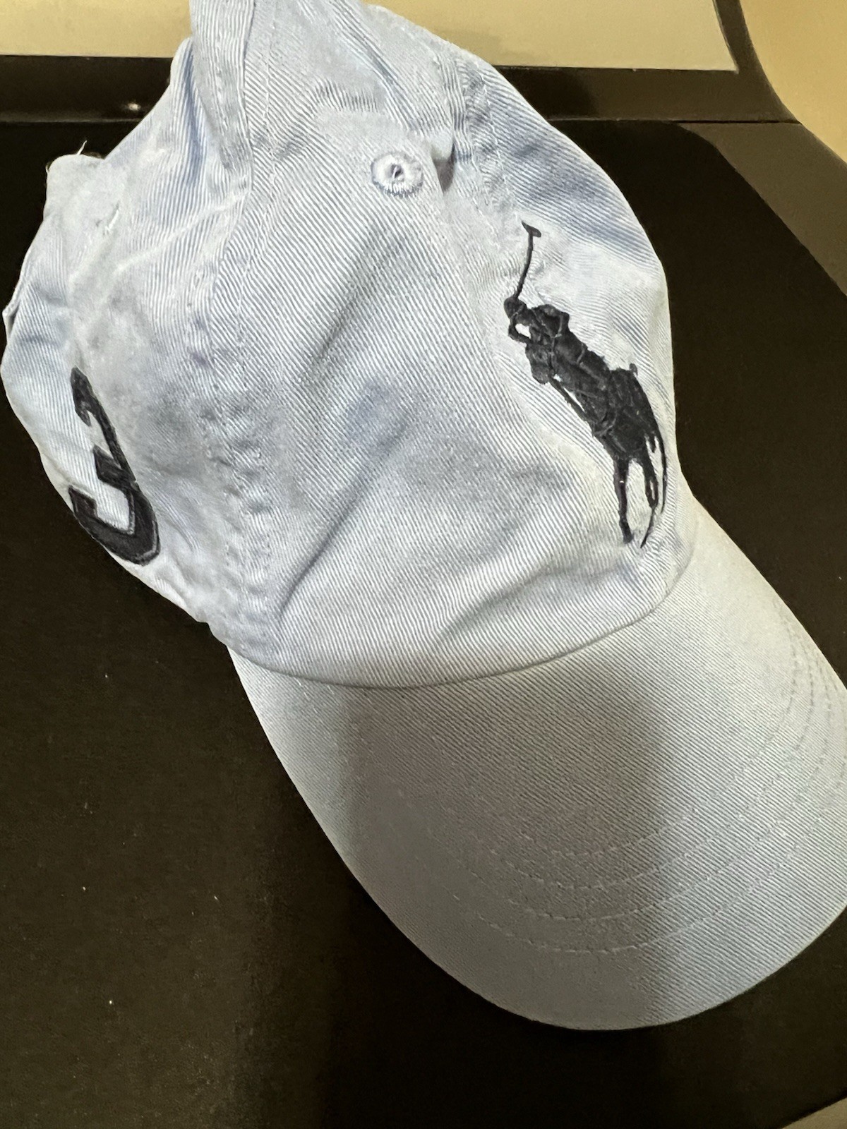 Polo Ralph Lauren  Vintage Cap Number 3 Blue Embroidered Horse
